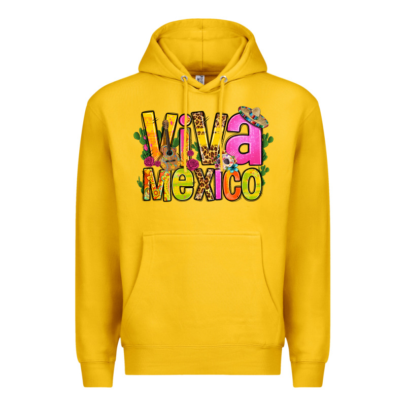 Viva Mexico Long Live Mexico Premium Hoodie by FaDigitalArtStudio | Teevron