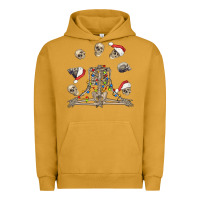Pigment Peanut Butter christmas human skeleton and skulls Urban Hoodie - FaDigitalArtStudio