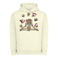 Pigment Pistachio christmas human skeleton and skulls Urban Hoodie - FaDigitalArtStudio