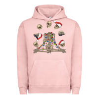 Pigment Salmon christmas human skeleton and skulls Urban Hoodie - FaDigitalArtStudio