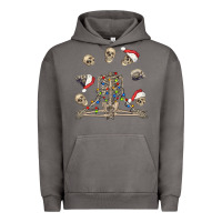 Pigment Tornado christmas human skeleton and skulls Urban Hoodie - FaDigitalArtStudio