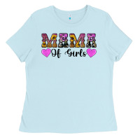 Baby Blue western mama of girls Ladies Tee - Artiststas