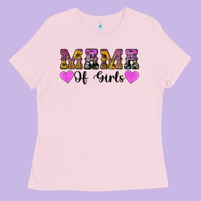 Western Mama Of Girls Ladies Tee Designed By Artiststas