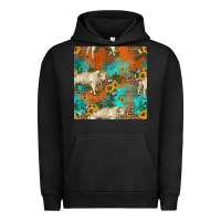 Pigment Black western charolais cow seamless pattern Urban Hoodie - HRA Design Shop