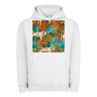 Pigment Lunar Rock western charolais cow seamless pattern Urban Hoodie - HRA Design Shop