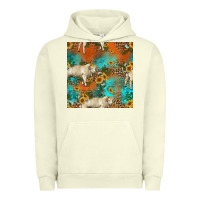 Pigment Pistachio western charolais cow seamless pattern Urban Hoodie - HRA Design Shop