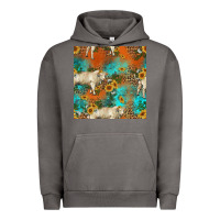 Pigment Tornado western charolais cow seamless pattern Urban Hoodie - HRA Design Shop