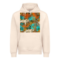Sandshell western charolais cow seamless pattern Urban Hoodie - HRA Design Shop