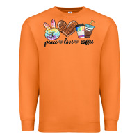 Carrot peace love coffee Premium Sweatshirt - MaliasSmallBusiness