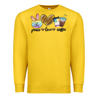Lemon peace love coffee Premium Sweatshirt - MaliasSmallBusiness