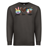 Smoke peace love coffee Premium Sweatshirt - MaliasSmallBusiness