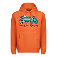 Carrot peace love nursing Premium Hoodie - CowhideDigitalArt