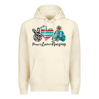 Sandshell peace love nursing Premium Hoodie - CowhideDigitalArt
