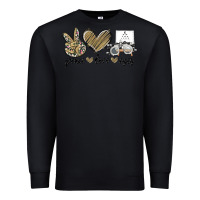 Black peace love eyes Premium Sweatshirt - MaliasSmallBusiness
