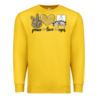 Lemon peace love eyes Premium Sweatshirt - MaliasSmallBusiness