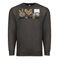 Smoke peace love eyes Premium Sweatshirt - MaliasSmallBusiness