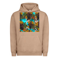Pigment Burro western bison and sunflowers seamless pattern Urban Hoodie - HRA Design Shop
