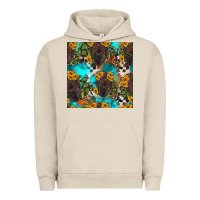 Pigment French Oak western bison and sunflowers seamless pattern Urban Hoodie - HRA Design Shop