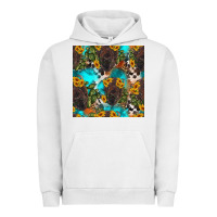 Pigment Lunar Rock western bison and sunflowers seamless pattern Urban Hoodie - HRA Design Shop