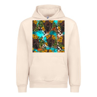 Sandshell western bison and sunflowers seamless pattern Urban Hoodie - HRA Design Shop