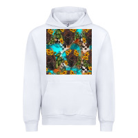 White western bison and sunflowers seamless pattern Urban Hoodie - HRA Design Shop