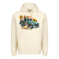 Sandshell western farm truck coop animals farm animals Premium Hoodie - FaDigitalArtStudio