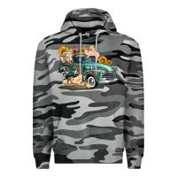 Slate Camo western farm truck coop animals farm animals Premium Hoodie - FaDigitalArtStudio