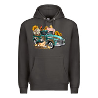 Smoke western farm truck coop animals farm animals Premium Hoodie - FaDigitalArtStudio
