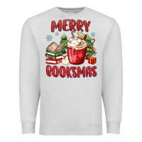 Dove Grey merry booksmas Premium Sweatshirt - MaliasSmallBusiness