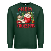 Sports Green merry booksmas Premium Sweatshirt - MaliasSmallBusiness