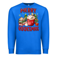 True Royal merry booksmas Premium Sweatshirt - MaliasSmallBusiness
