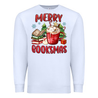 White merry booksmas Premium Sweatshirt - MaliasSmallBusiness