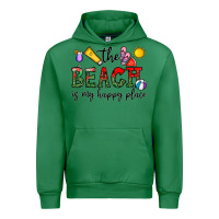 Emerald the beach is my happy place Urban Hoodie - CowhideDigitalArt