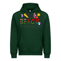 Forest Green the beach is my happy place Urban Hoodie - CowhideDigitalArt