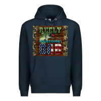 Navy reely awesome dad Premium Hoodie - HRA Design Shop