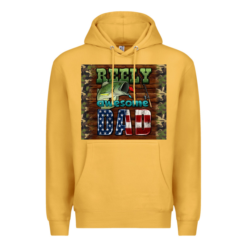 Reely Awesome Dad Premium Hoodie by HRA Design Shop | Teevron