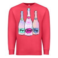 Cardinal pop clink fizz champagne bubbly Premium Sweatshirt - MaliasSmallBusiness