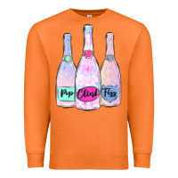 Carrot pop clink fizz champagne bubbly Premium Sweatshirt - MaliasSmallBusiness