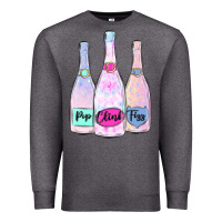 Charcoal Heather pop clink fizz champagne bubbly Premium Sweatshirt - MaliasSmallBusiness