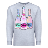 Heather Grey pop clink fizz champagne bubbly Premium Sweatshirt - MaliasSmallBusiness