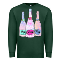 Sports Green pop clink fizz champagne bubbly Premium Sweatshirt - MaliasSmallBusiness
