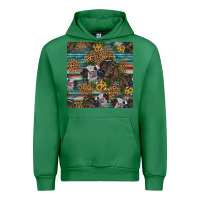 Emerald western two cute heifers seamless pattern Urban Hoodie - HRA Design Shop