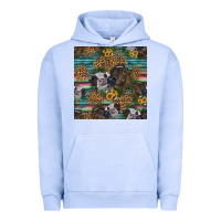 Pigment Grape Ice western two cute heifers seamless pattern Urban Hoodie - HRA Design Shop