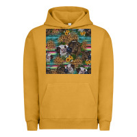 Pigment Peanut Butter western two cute heifers seamless pattern Urban Hoodie - HRA Design Shop