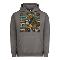 Pigment Tornado western two cute heifers seamless pattern Urban Hoodie - HRA Design Shop