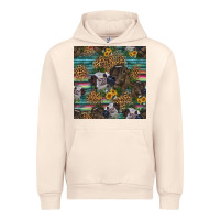 Sandshell western two cute heifers seamless pattern Urban Hoodie - HRA Design Shop