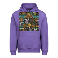Tulip western two cute heifers seamless pattern Urban Hoodie - HRA Design Shop