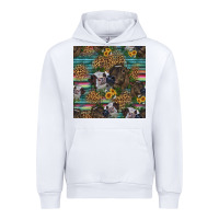 White western two cute heifers seamless pattern Urban Hoodie - HRA Design Shop