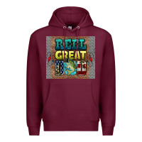 Burgundy reel great dad Premium Hoodie - HRA Design Shop