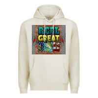Oatmeal Heather reel great dad Premium Hoodie - HRA Design Shop